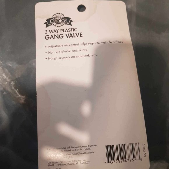 3 way plastic gang valve - Picture 3 of 3